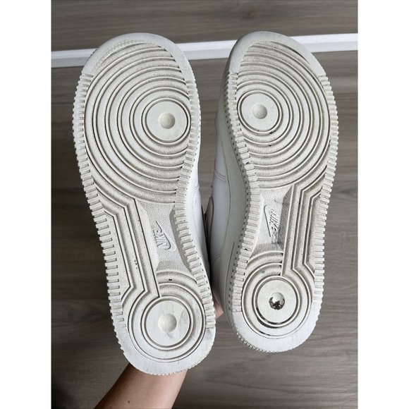 Nike Air Force 1 Mid Sneakers GS Triple White 314195-113 Youth 6Y‎ / Womens 7.5 - Picture 5 of 13
